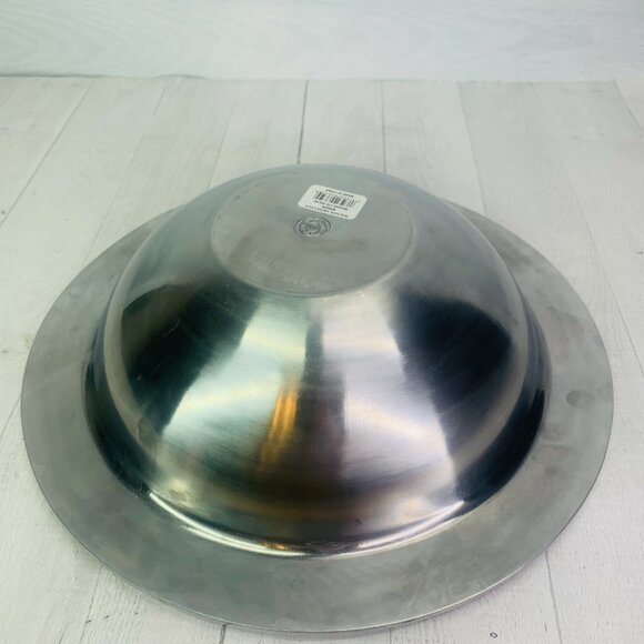 Wilton Armetale REGGAE Pewter Holloware Abstract Design 3 Piece Large Salad Set - Picture 7 of 11